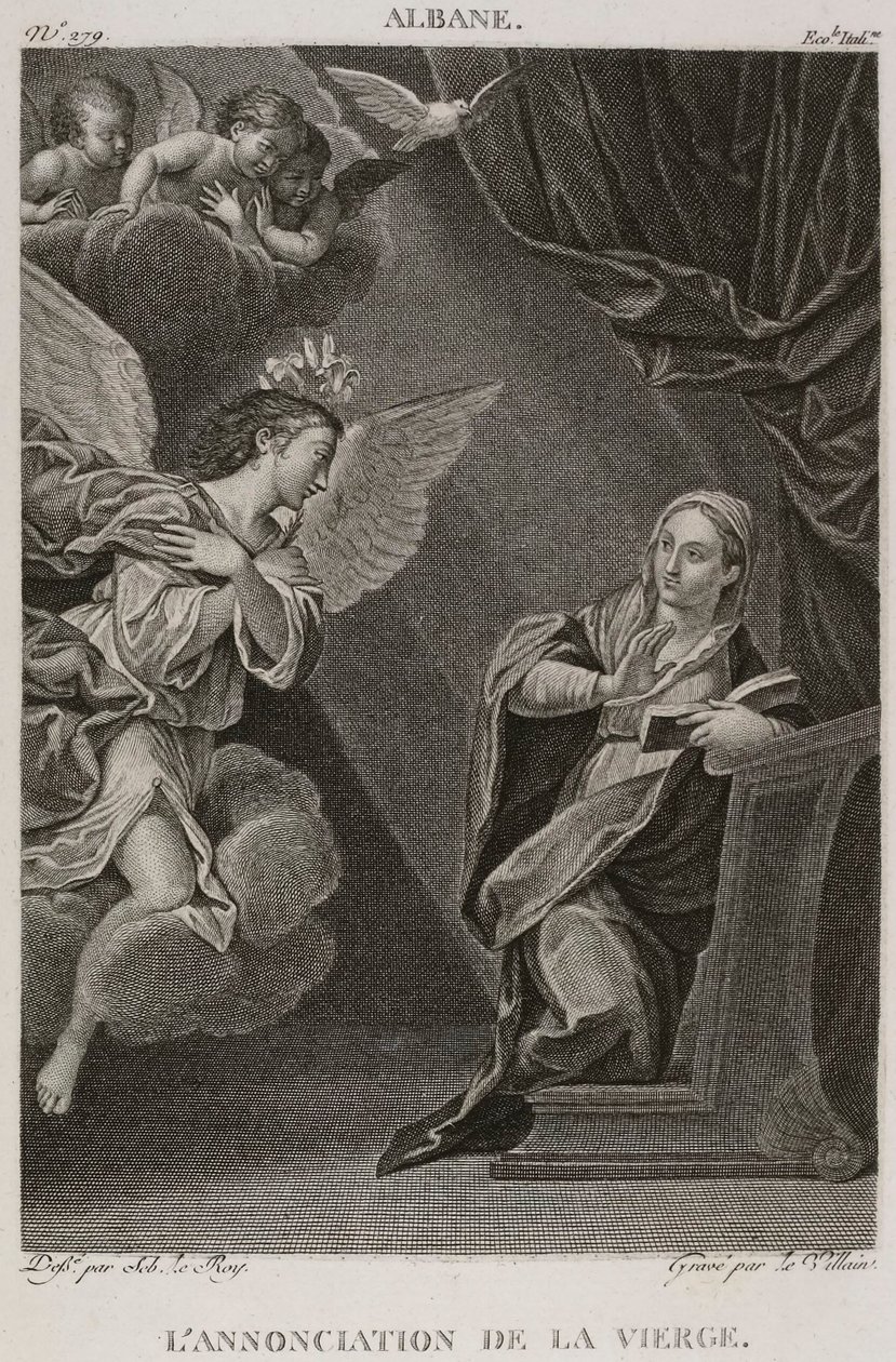 Denis-Sébastien Leroy et Le Villain - Szűz Mária mennybemenetele, Francesco Albani után - 1802-1815 alkotó: Denis Sebastien Leroy