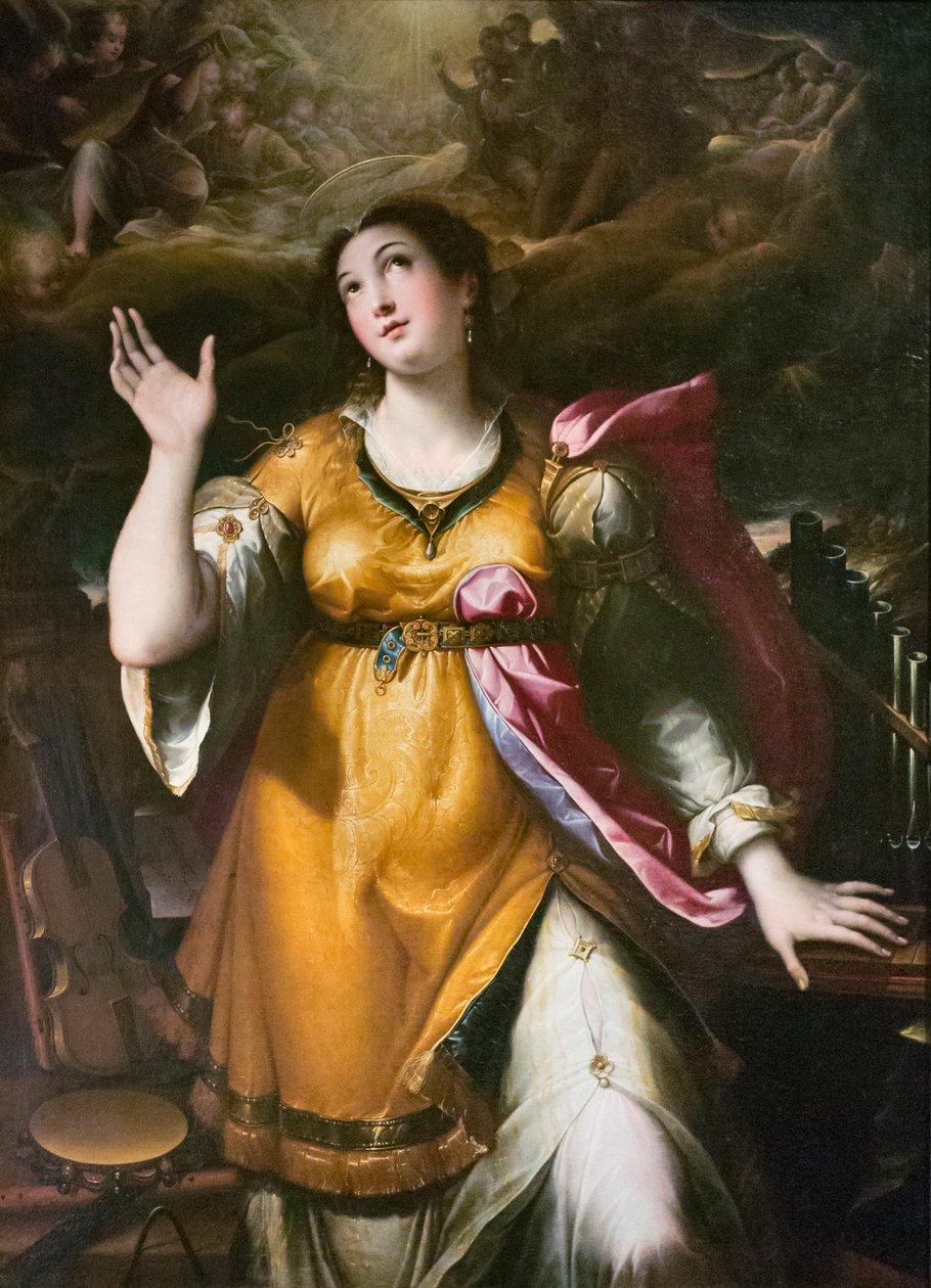 Szent Cecília, 1580 körül (olaj, vászon) alkotó: Denys Calvaert or Calvart