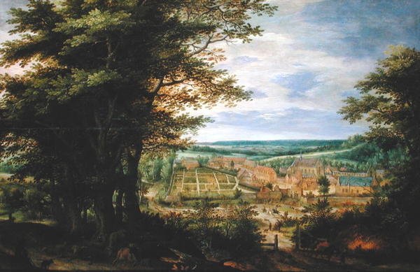 Az Abbaye de La Cambre a Soignes-i erdőben, 1609 alkotó: Denys van Alsloot