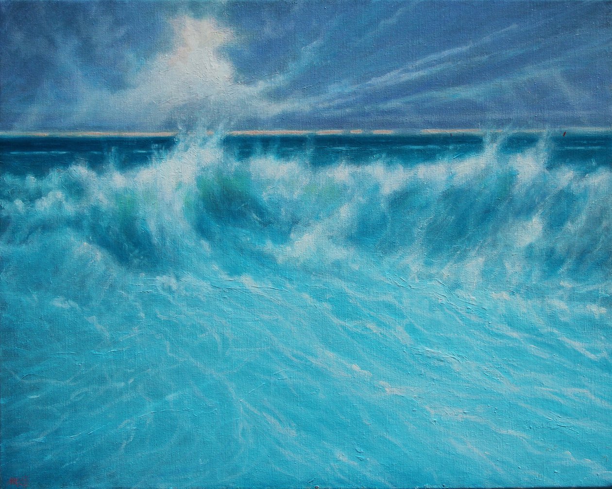 Atlantic Shore, 2019 (olaj, vászon) alkotó: Derek Hare
