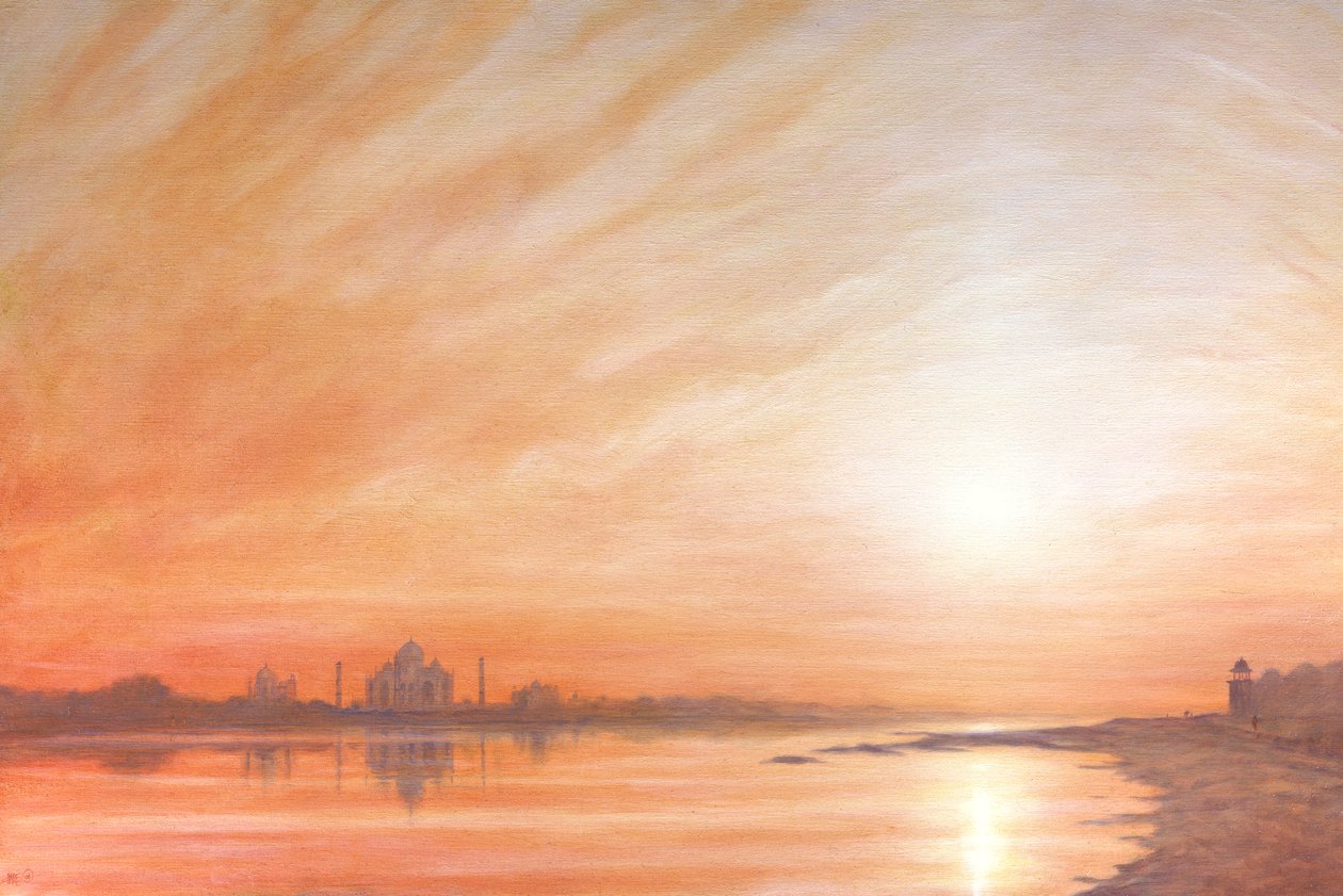Taj Mahal naplementekor alkotó: Derek Hare