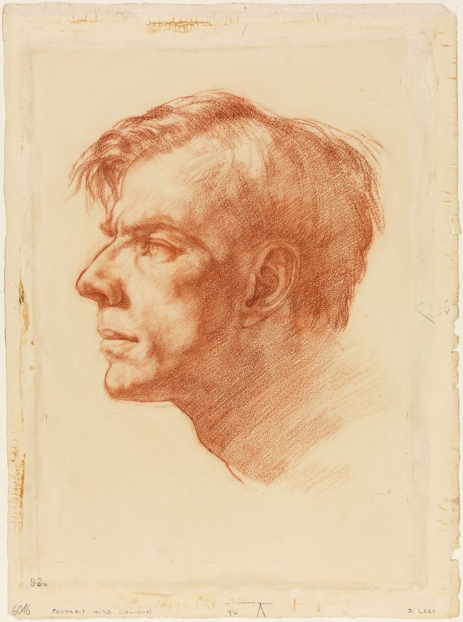 John Fothergill portréja, 1907 körüli (szangvinikus papír) alkotó: Derwent Lees