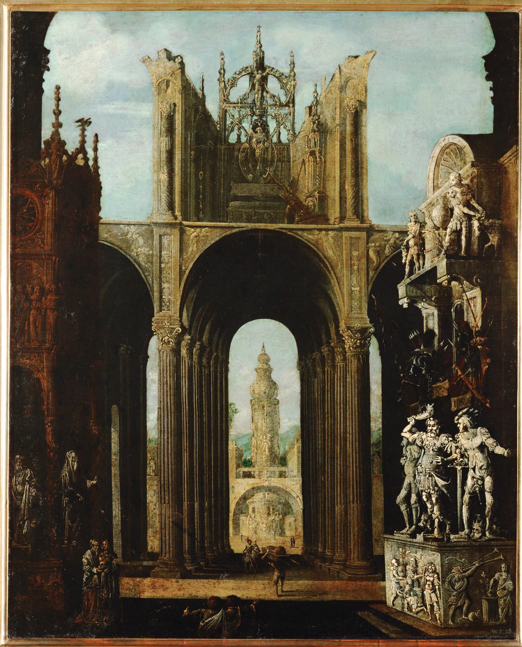 Imaginary Architecture (olaj, vászon) alkotó: Desiderio Monsu