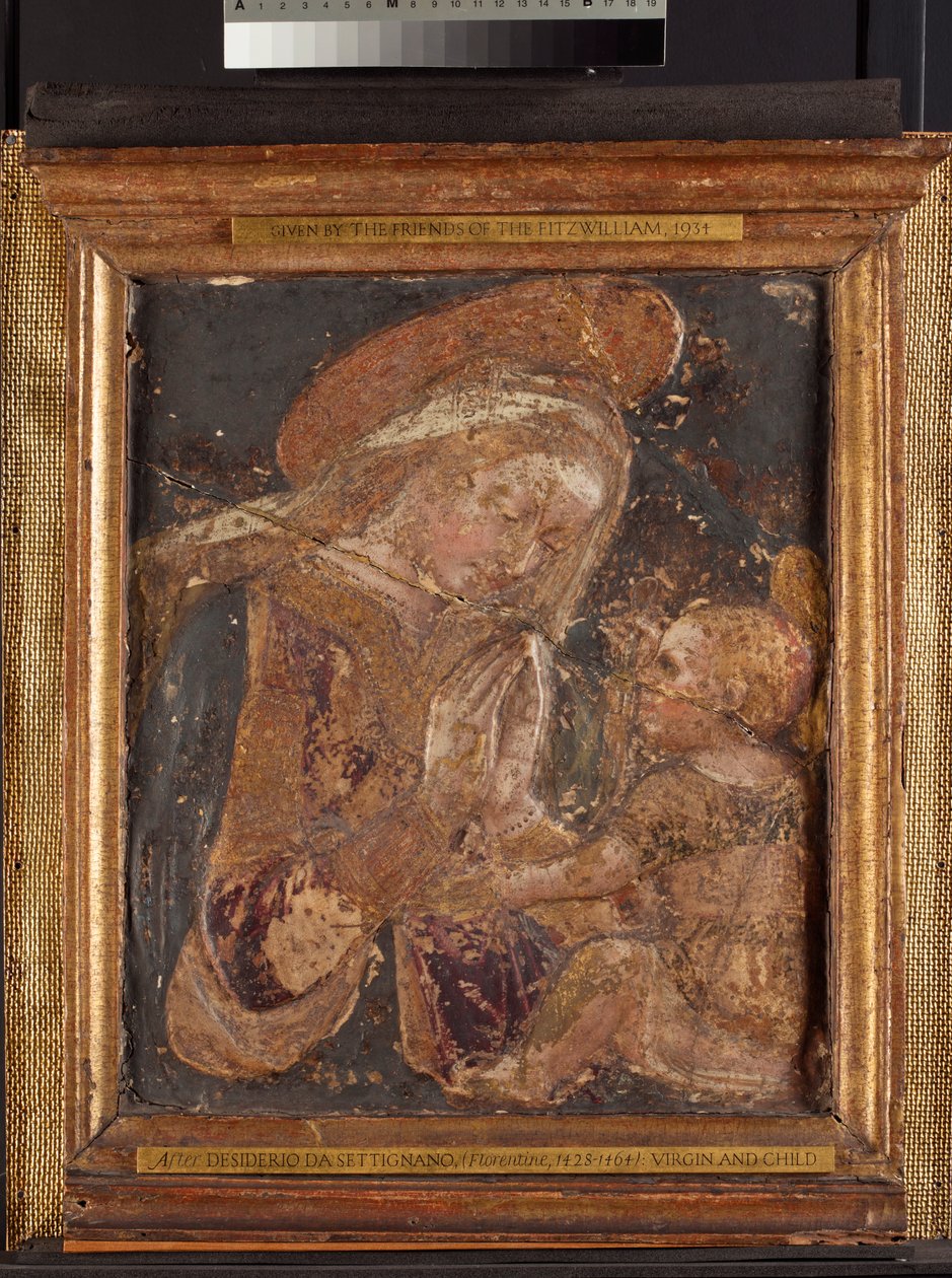 Szűz és Gyermek alkotó: Desiderio da Settignano (after)