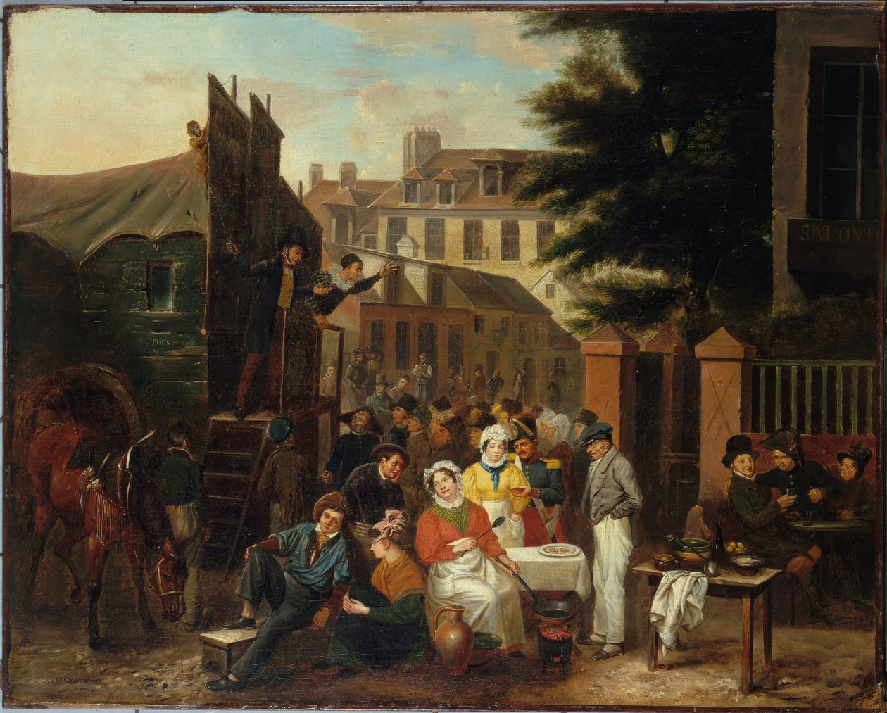 Vásártér alkotó: Desire Adelaide Charles Maignen de Sainte Marie