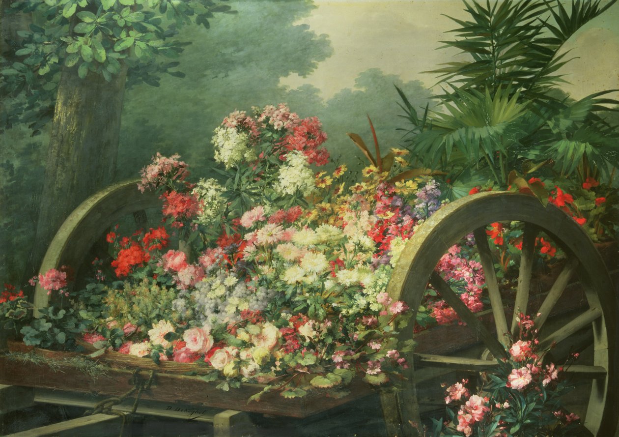 A virágos talicska alkotó: Desire de Keghel