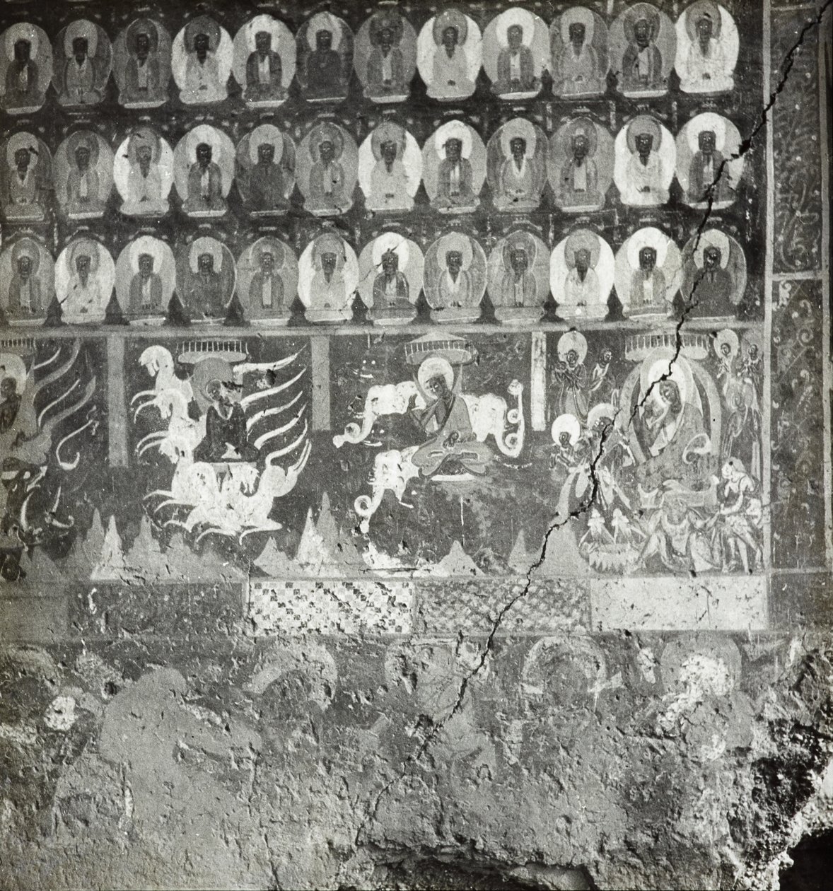 Lady Sumati ezer buddhája és nidánája, 275. barlang, északi fal, Dunhuang barlangok, Kína, 1275/1 (86) fotó alkotó: Desmond Parsons