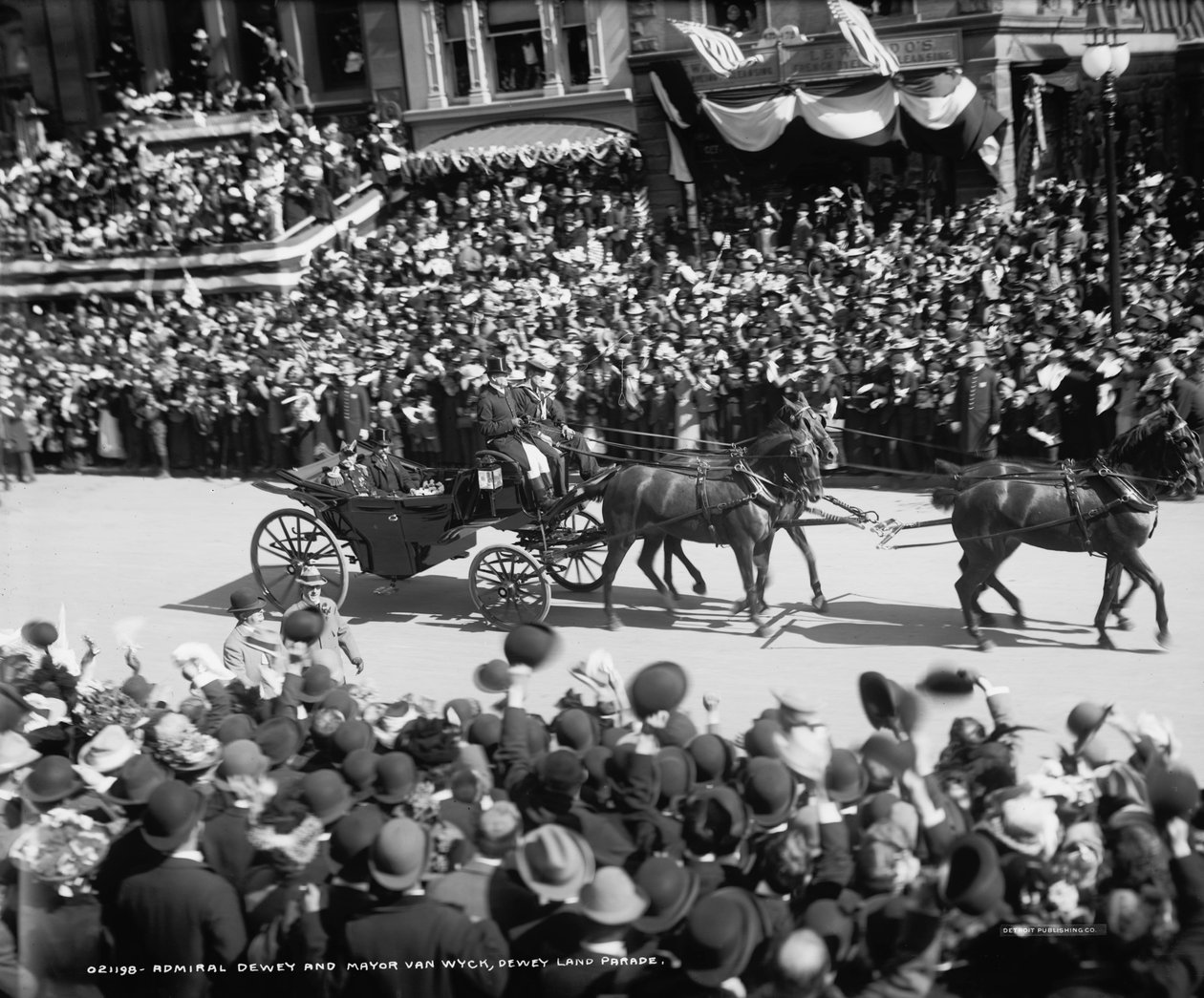 Dewey admirális és Van Wyck polgármester, Dewey Land Parade, 1899. szeptember 30. alkotó: Detroit Publishing Co.