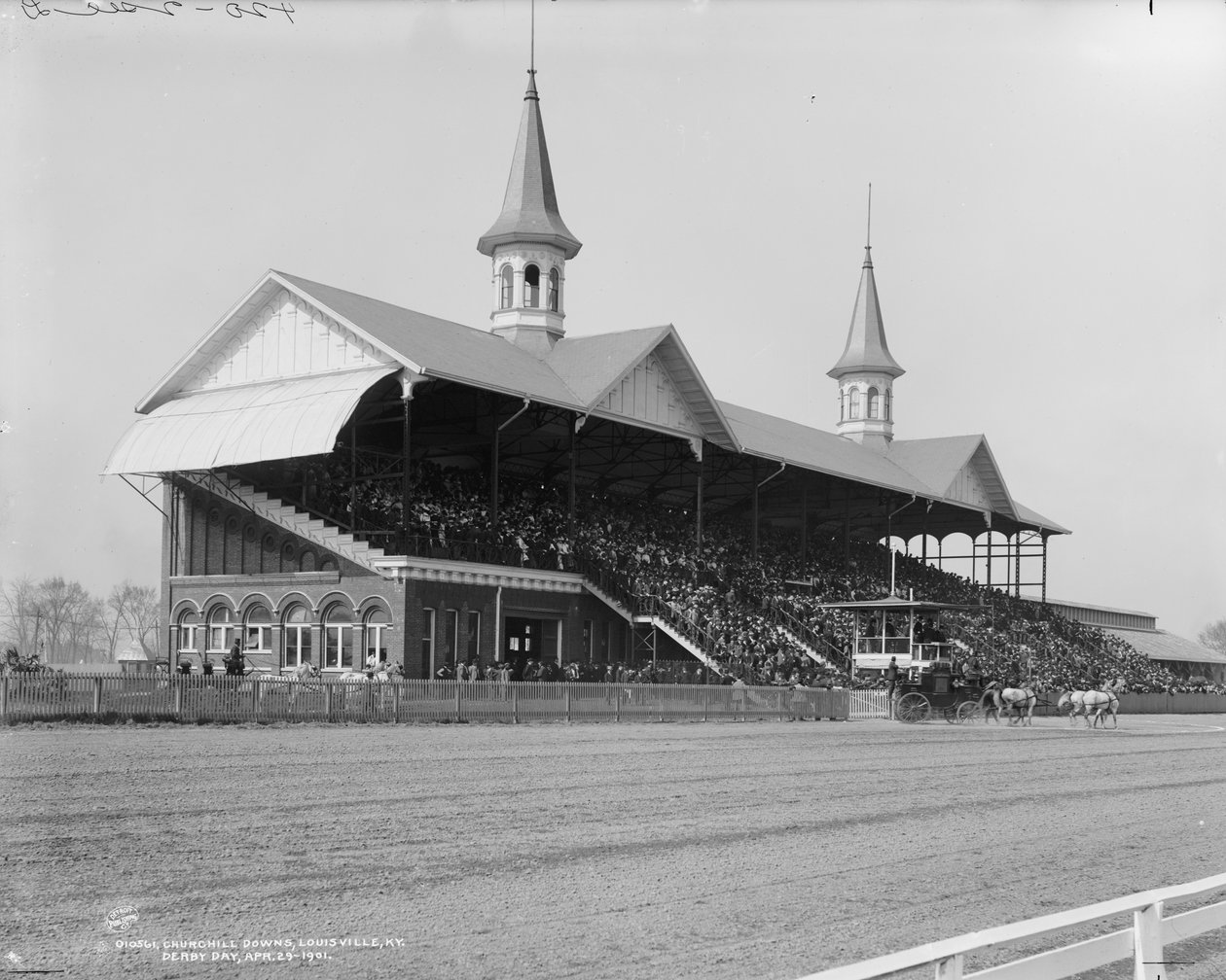 Churchill Downs, Louisville, Kentucky, Derby Day, 1901. április 29 alkotó: Detroit Publishing Co.