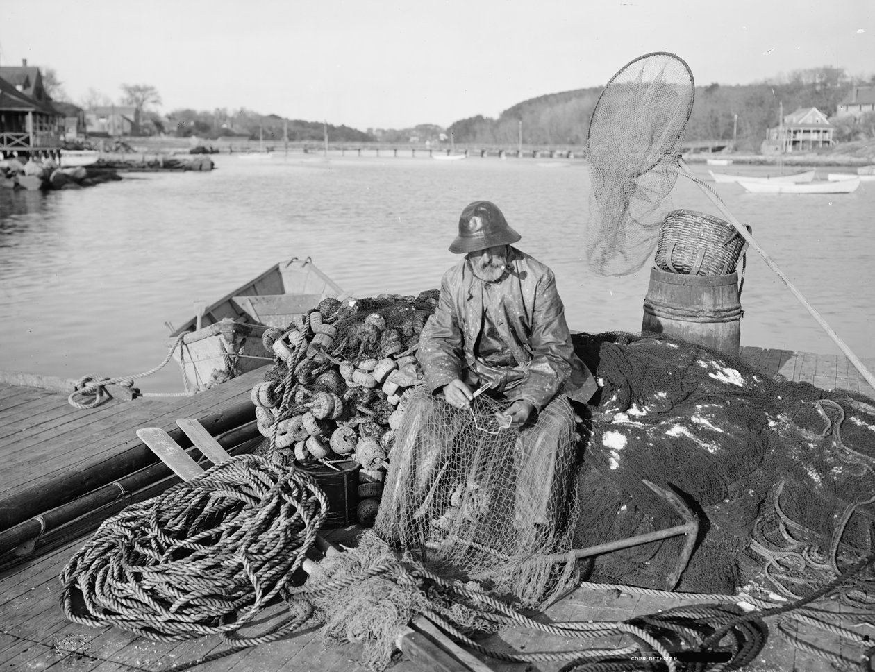 Utazásra készülődés, 1905 körül alkotó: Detroit Publishing Co.