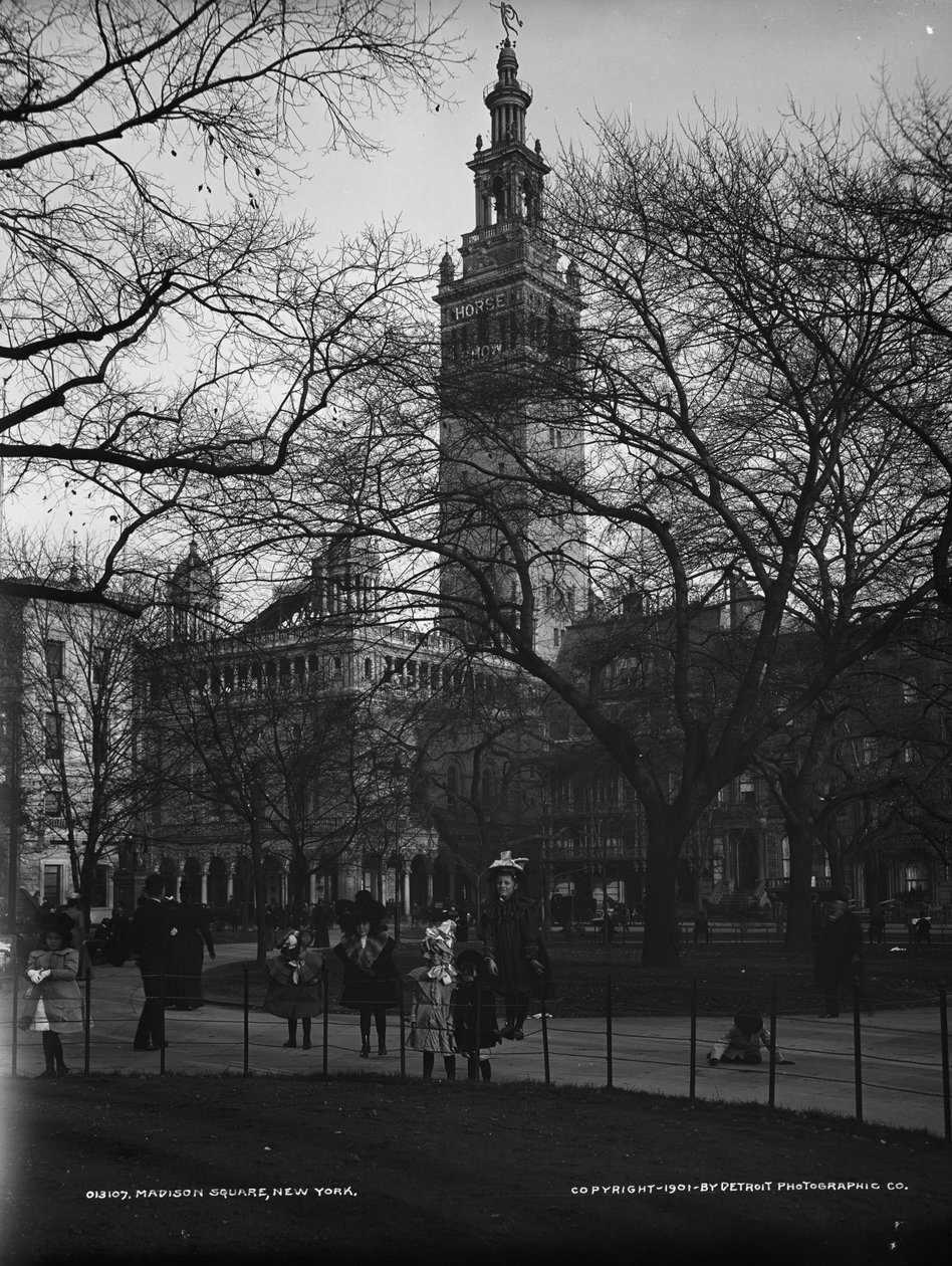 Madison Square, New York, 1901 körül alkotó: Detroit Publishing Co.