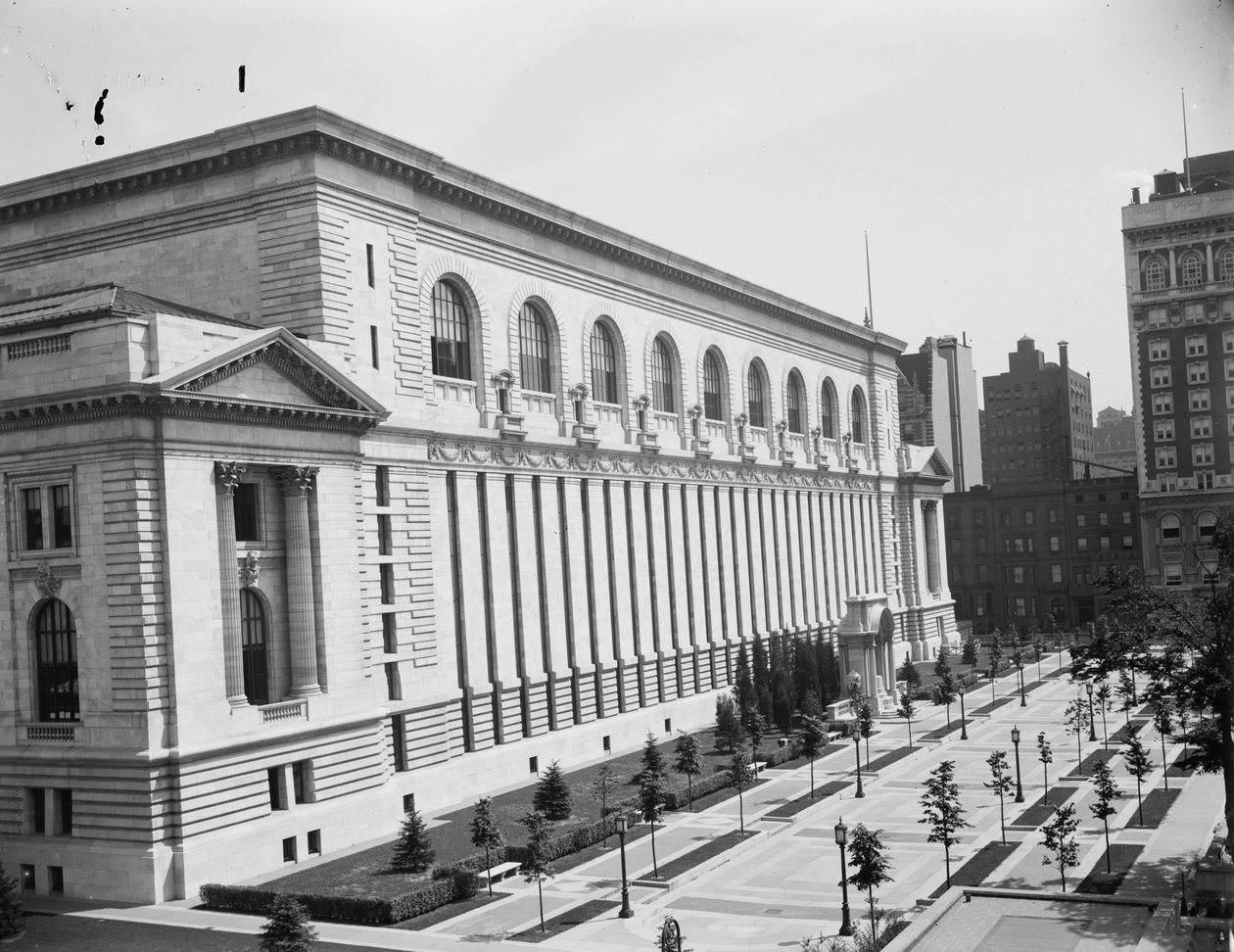 New York Public Library, 1910 körül alkotó: Detroit Publishing Co.