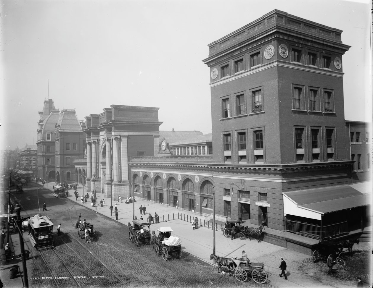 North Terminal Station, Boston alkotó: Detroit Publishing Co.