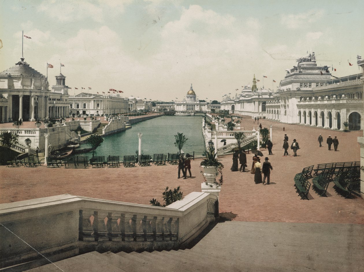 Grand Court, Trans-Mississippi Kiállítás, 1898 alkotó: Detroit Photographic Co.