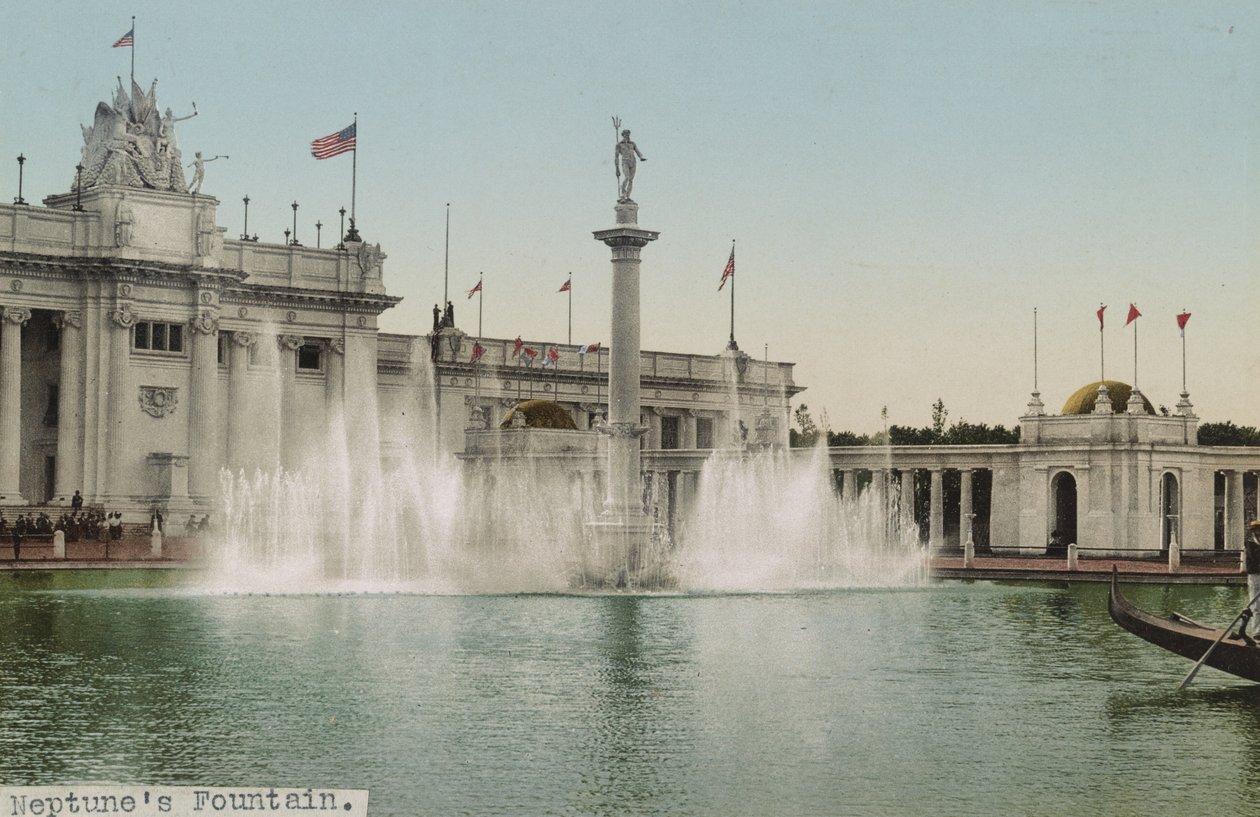 Neptun-kút, Trans-Mississippi Exposition, 1898 alkotó: Detroit Photographic Co.