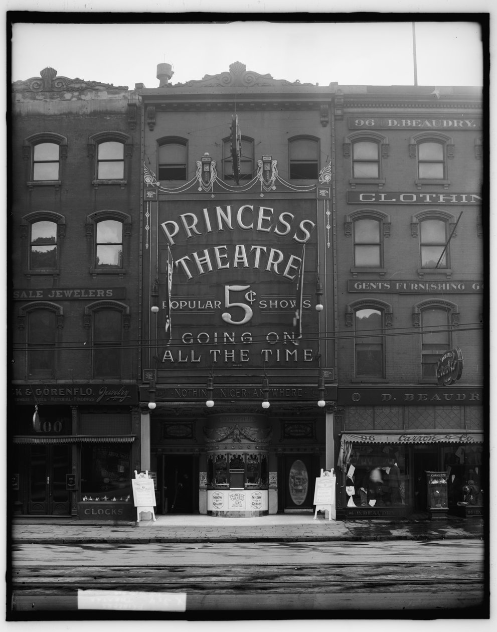 Princess Theatre, Detroit, 1900 körül (f/w fotó) alkotó: Detroit Photographic Co.