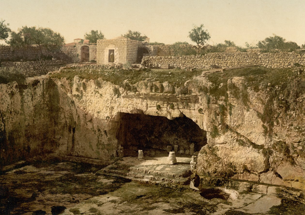 Királysírok, Jeruzsálem, Szentföld, 1890 körül – 1900 körül (fényképnyomat) alkotó: Detroit Photographic Co.
