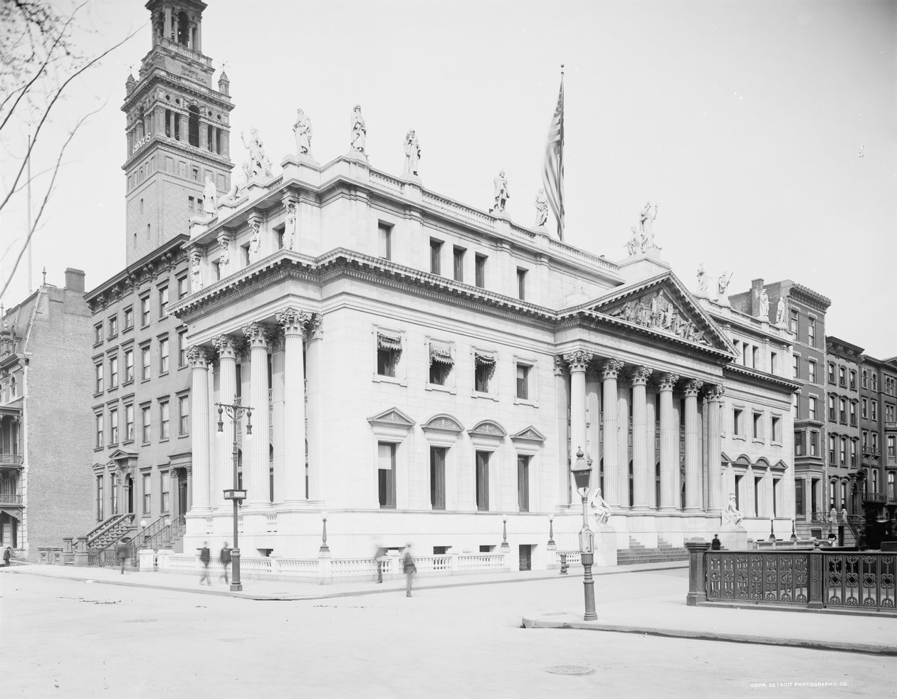 Fellebbviteli Bíróság épülete, New York, 1903 körül (f/w fotó) alkotó: Detroit Publishing Co.