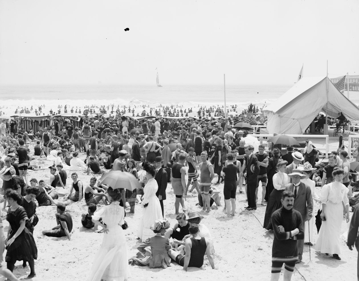 Atlantic City, a fürdőóra alkotó: Detroit Publishing Co.