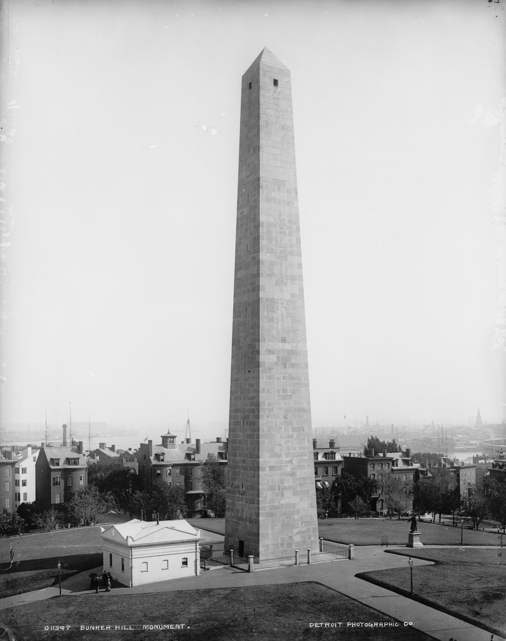 Bunker Hill emlékmű, Charlestown, Massachusetts, 1890-99 körül alkotó: Detroit Publishing Co.