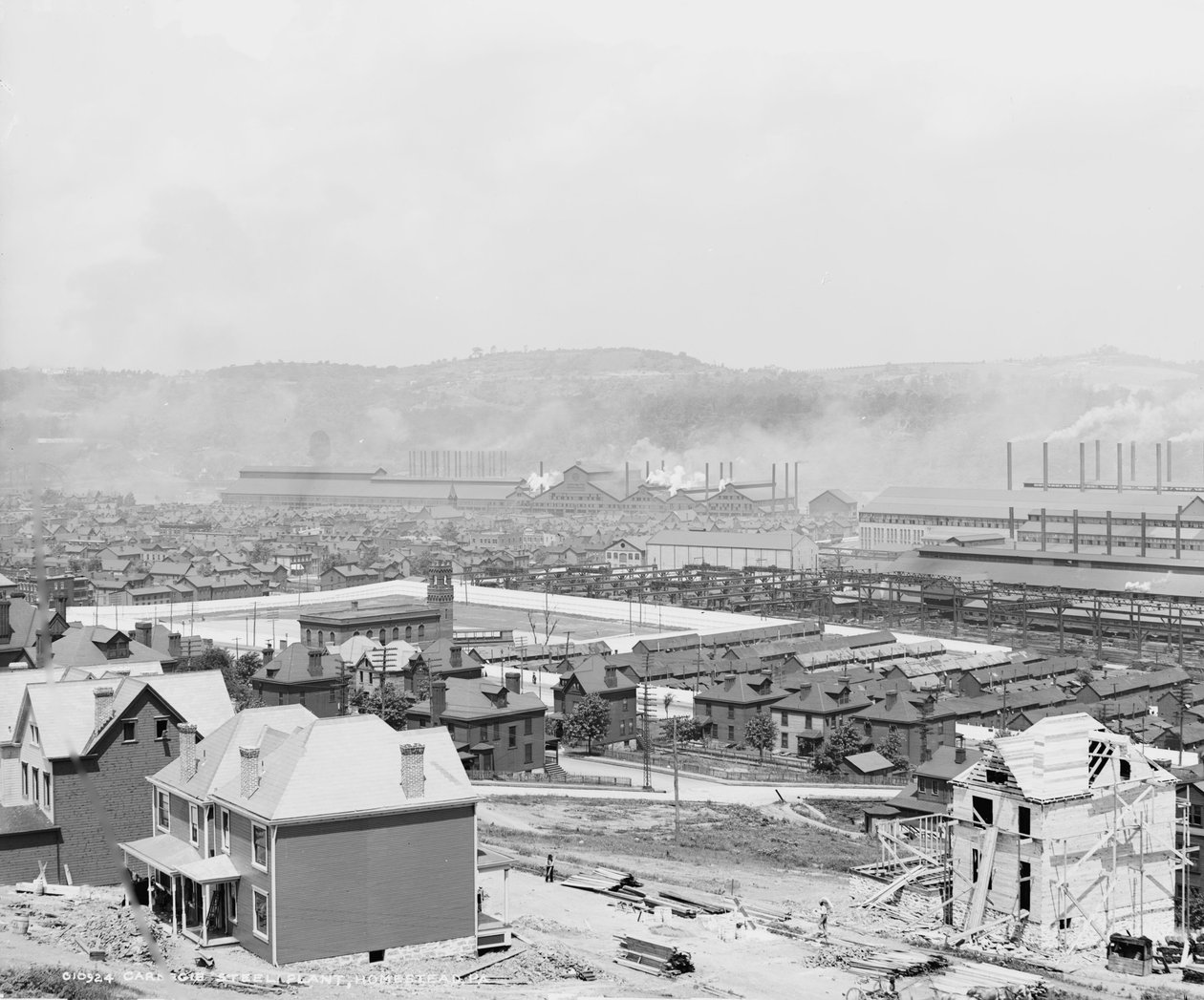 Carnegie Steel Plant, Homestead, Pennsylvania, 1905 körül alkotó: Detroit Publishing Co.