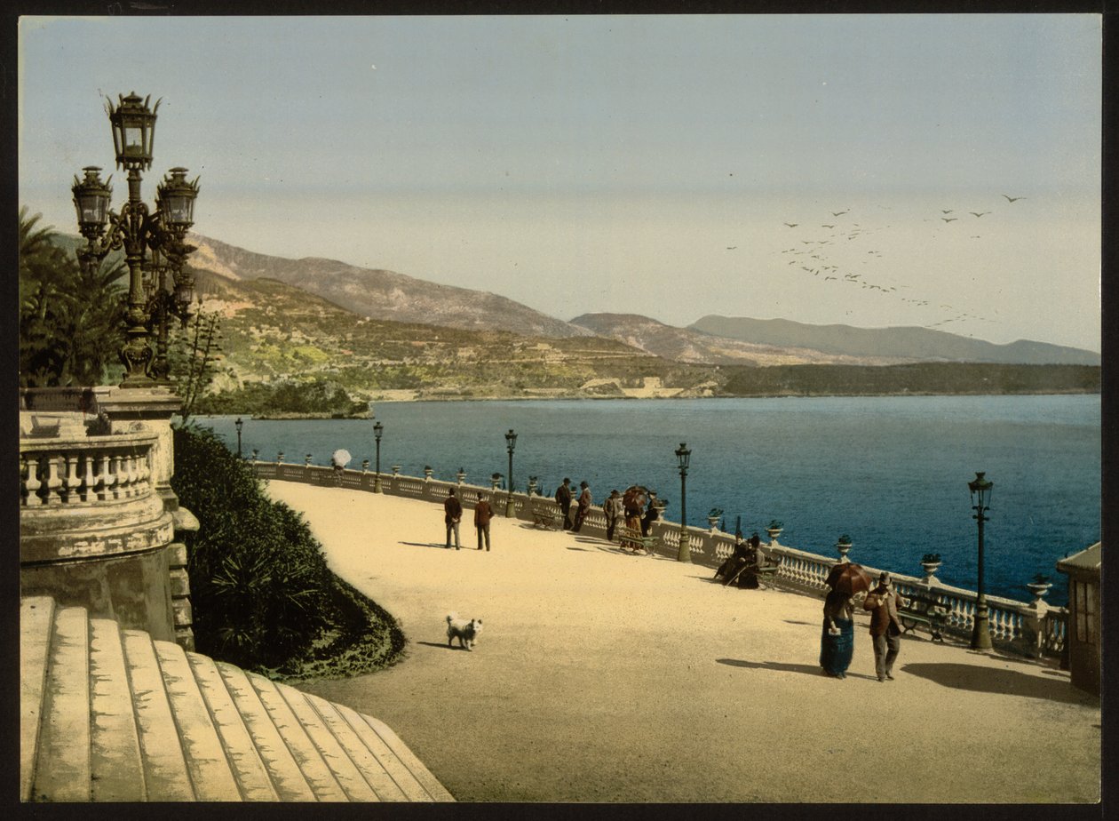 Casino Terrace, Monte Carlo, Riviera, Monaco alkotó: Detroit Publishing Co.