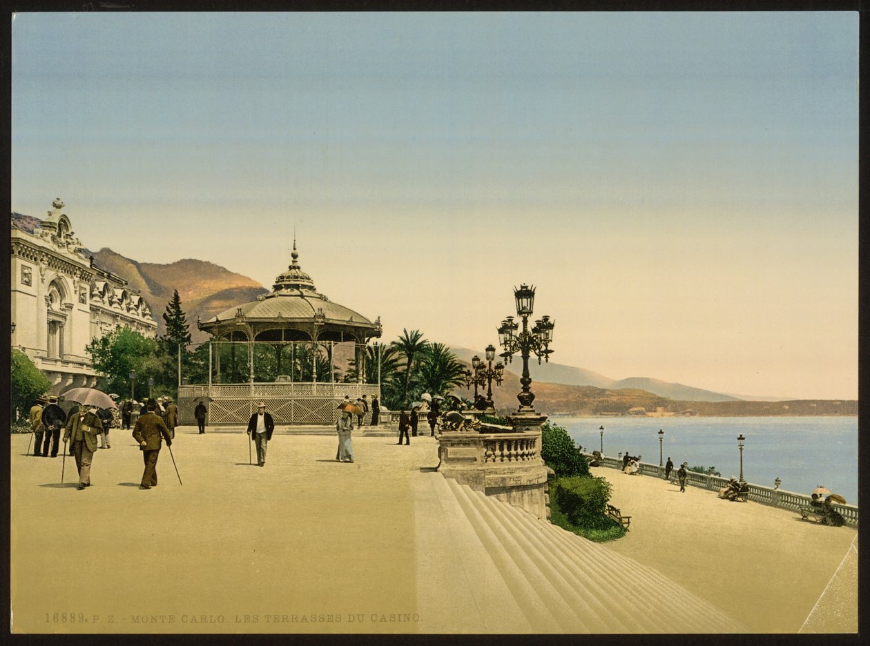 Casino Terrace, Monte Carlo, Riviera, Monaco alkotó: Detroit Publishing Co.