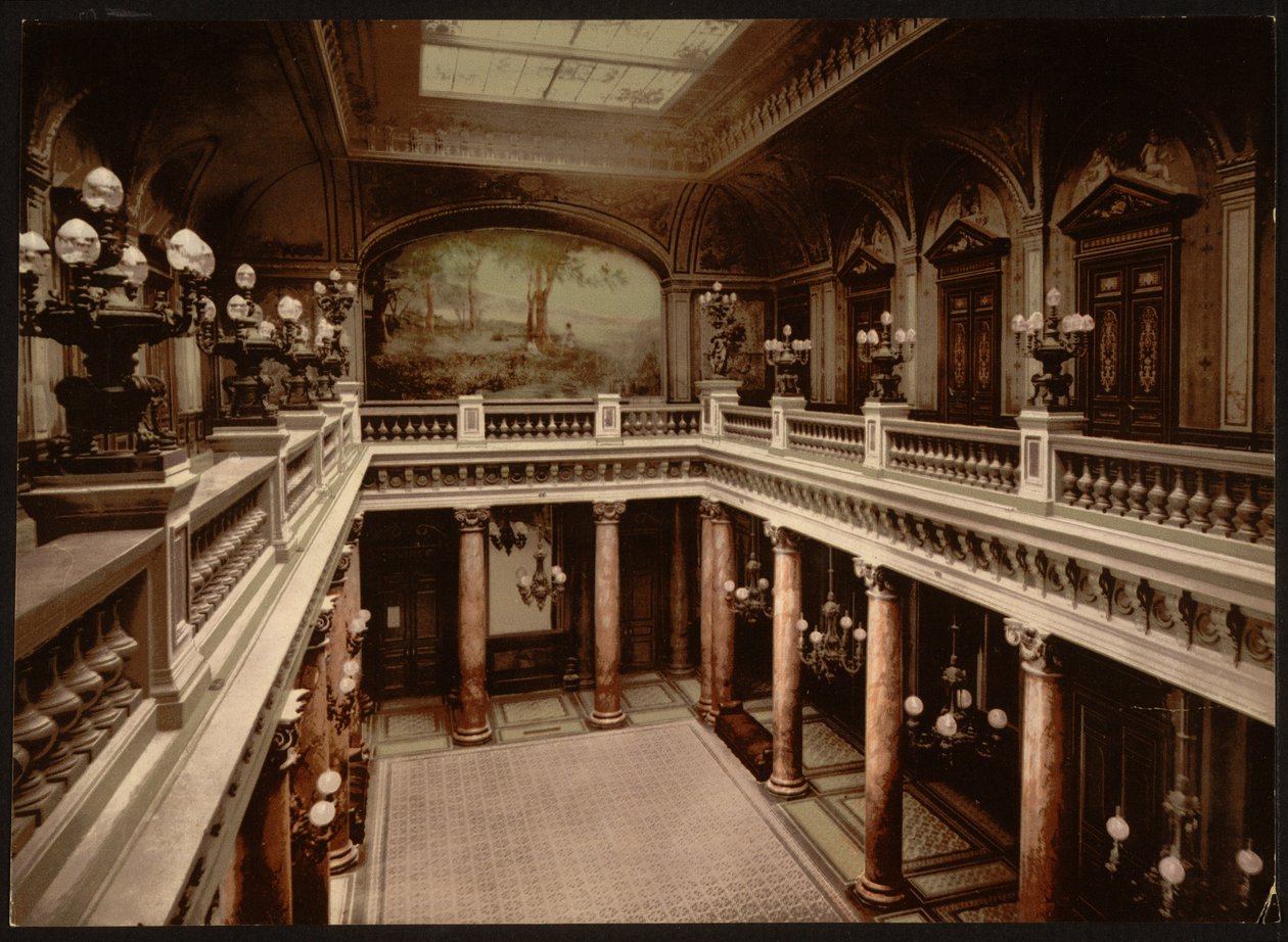 Kaszinó bejárata, Atrium, Monte Carlo, Riviera alkotó: Detroit Publishing Co.