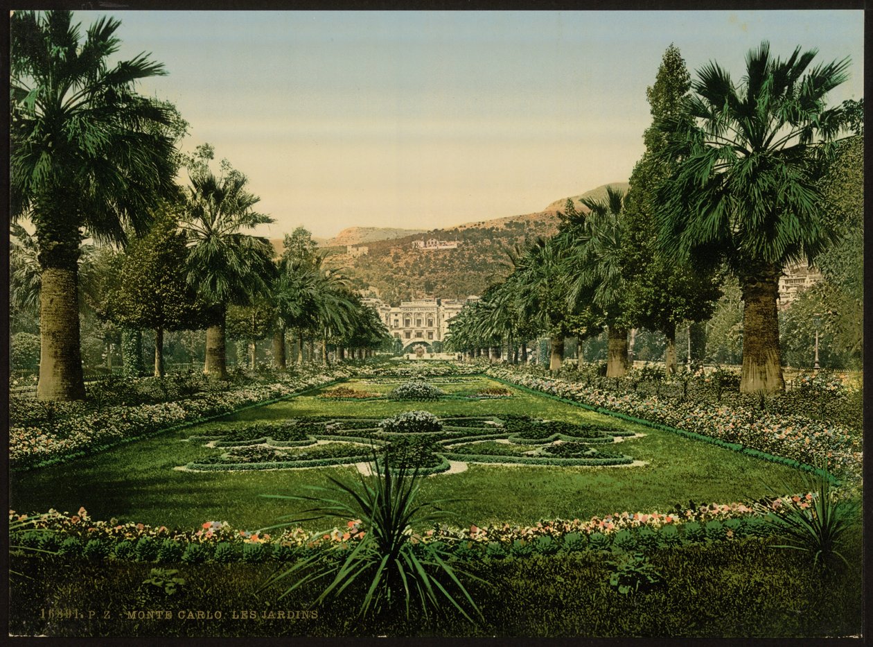 Kaszinó bejárata, a Gardens, Monte Carlo, Riviera, Monaco alkotó: Detroit Publishing Co.