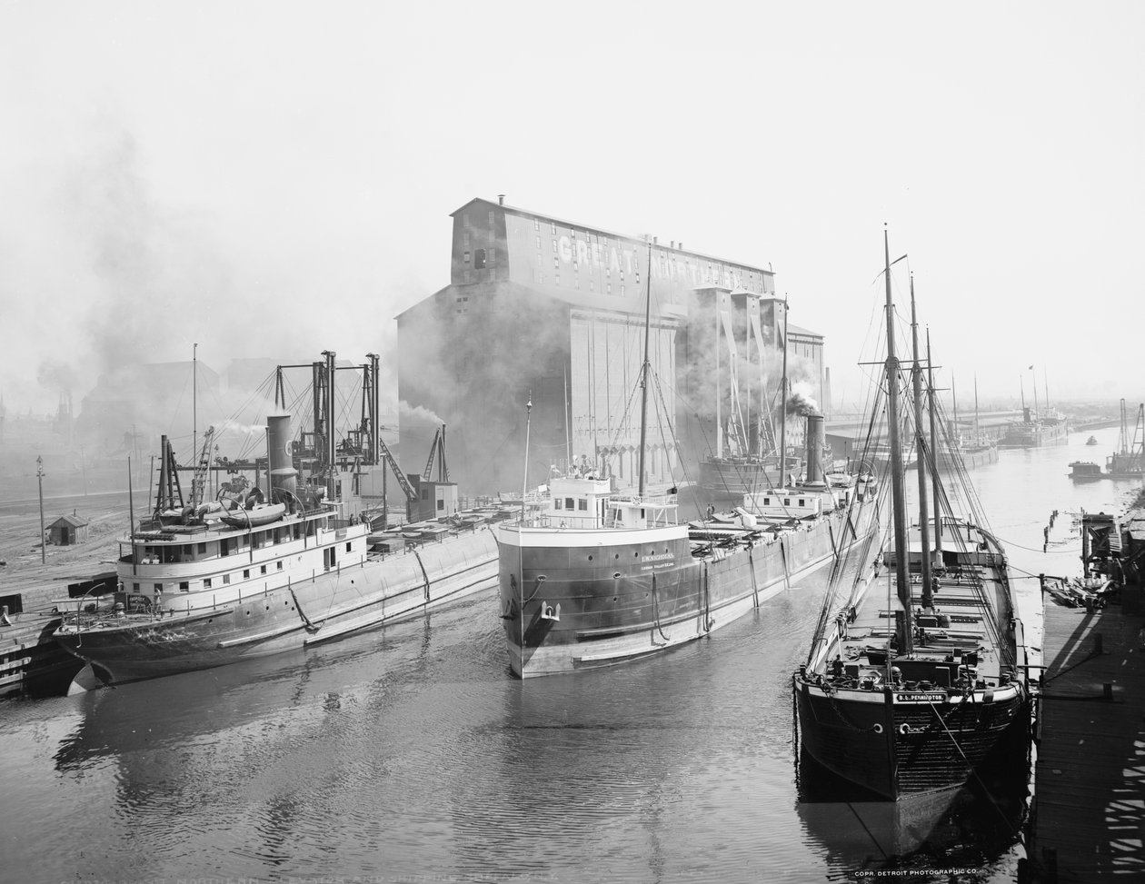 Great Northern Elevator és hajózás, Buffalo, New York alkotó: Detroit Publishing Co.
