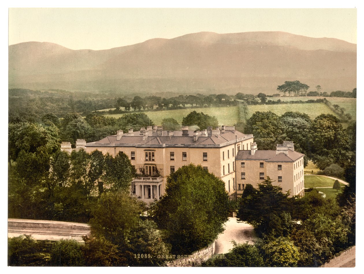 Great Southern Hotel, Killarney. Kerry megye, Írország, 1890-1900 körül (photochrom) alkotó: Detroit Publishing Co.