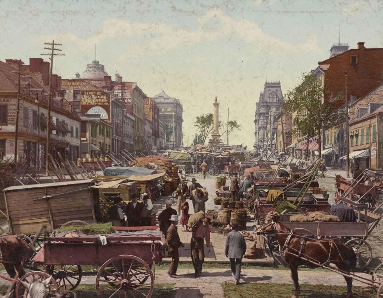 Jacques Cartier tér, Montreal, 1901 alkotó: Detroit Publishing Co.