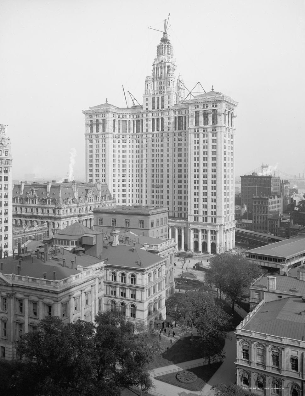 New Municipal Building, New York City, USA, 1914 körül (f/w fotó) alkotó: Detroit Publishing Co.