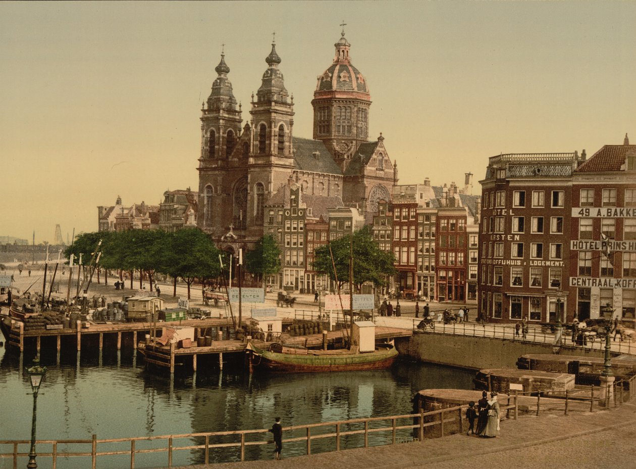 Nicholas Church, Amszterdam, 1890-90 alkotó: Detroit Publishing Co.