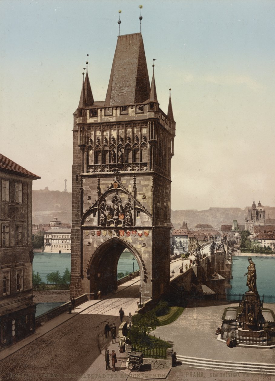 Óvárosi hídtorony, Prága, 1905 alkotó: Detroit Publishing Co.