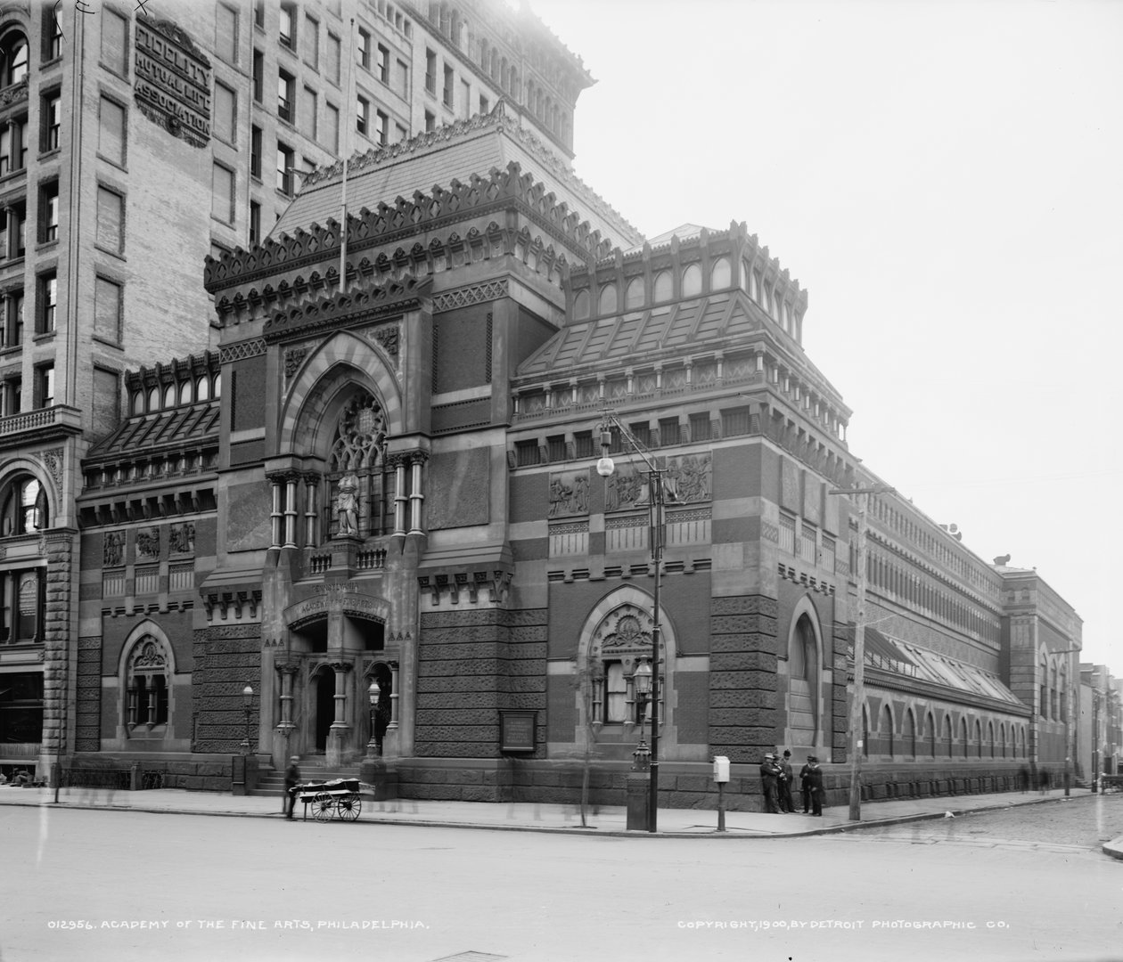 Pennsylvania Képzőművészeti Akadémia, Philadelphia, Pennsylvania, 1900 körül (f/w fotó) alkotó: Detroit Publishing Co.