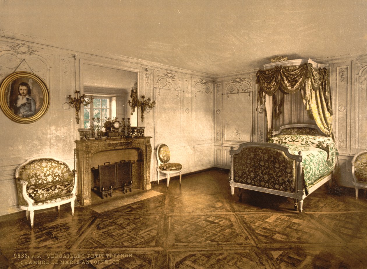 Petit Trianon, Versailles, Marie Antoinette kamara, 1890-1900 alkotó: Detroit Publishing Co.
