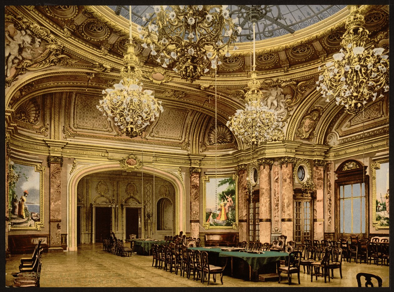 The New Gambling Room, Monte Carlo, Riviera, Monaco alkotó: Detroit Publishing Co.