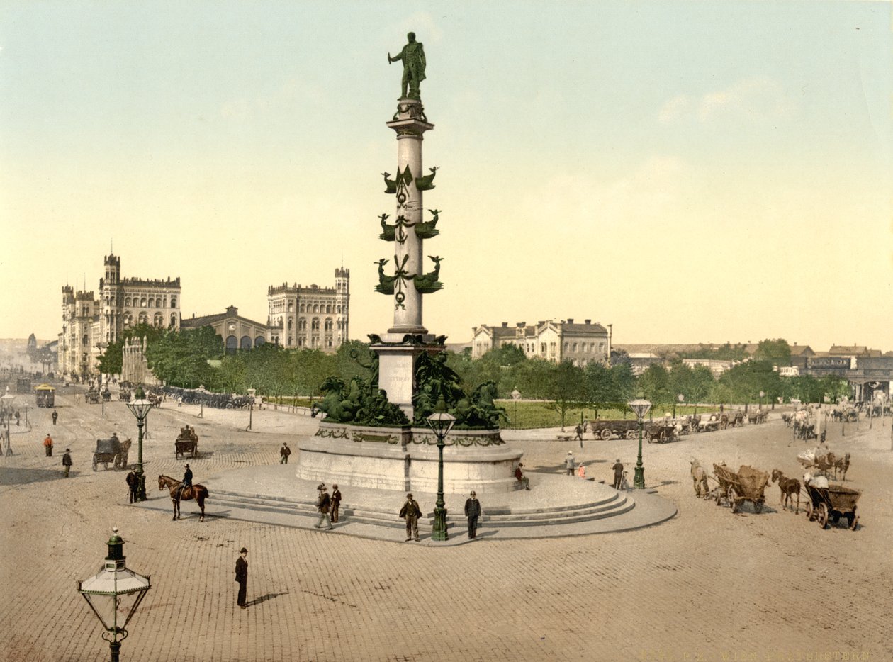 A Praterstern, Bécs, Osztrák-Magyarország, 1900 körül alkotó: Detroit Publishing Co.