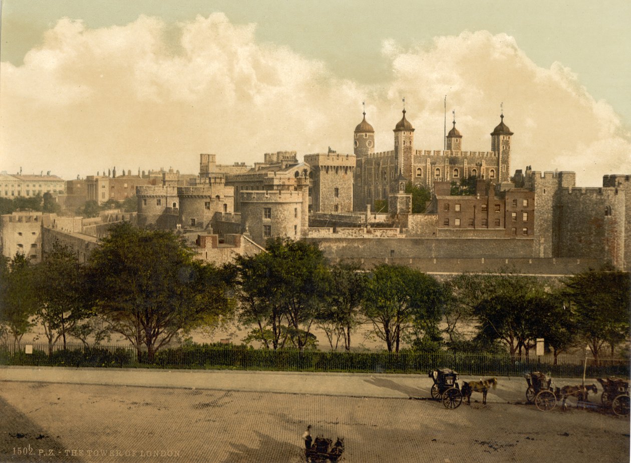 A londoni Tower, 1890-1900 körül alkotó: Detroit Publishing Co.