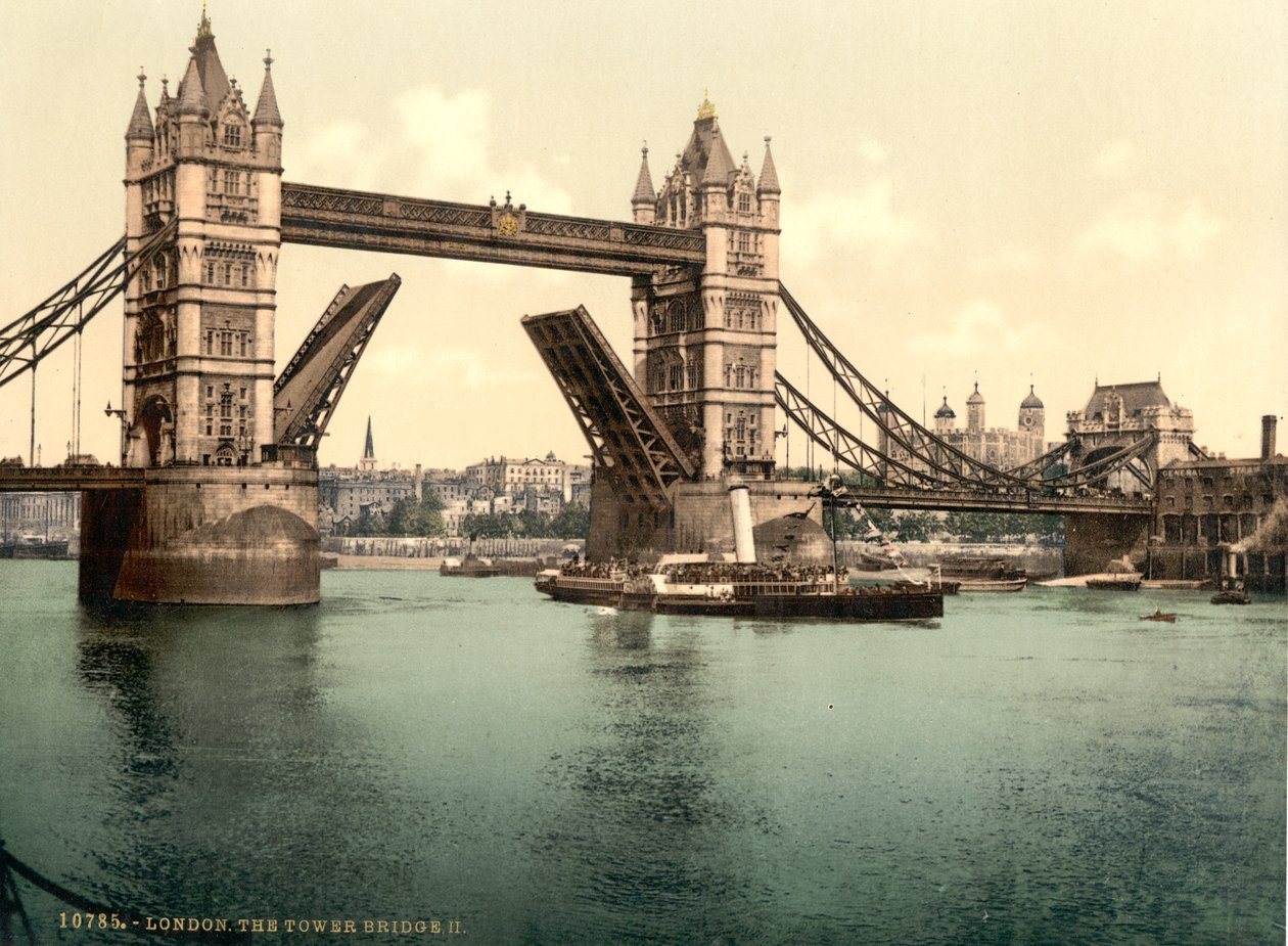 Tower Bridge, London alkotó: Detroit Publishing Co.