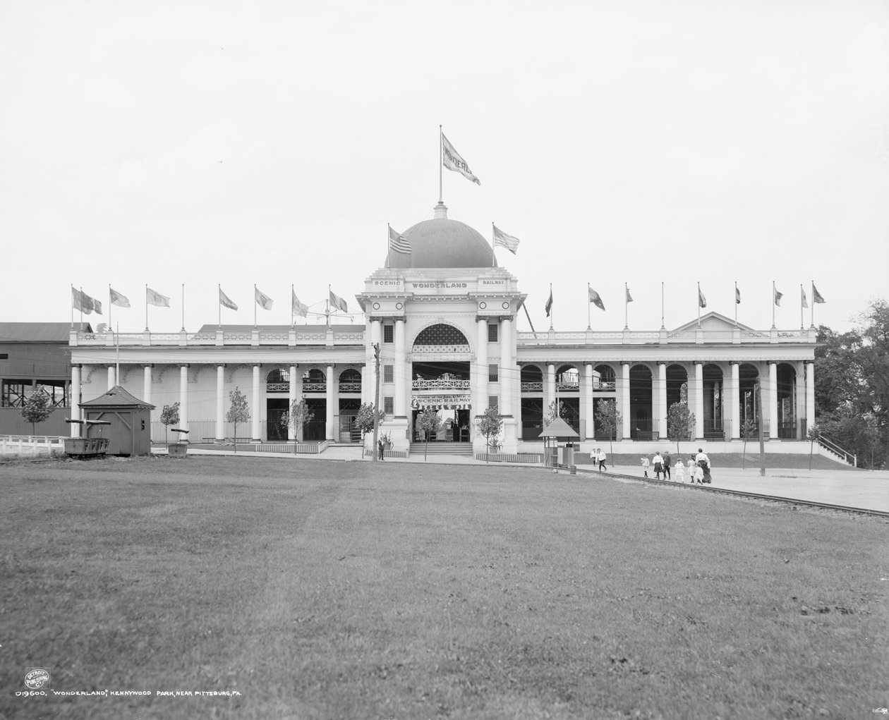 Wonderland, Kennywood Park, Pittsburgh közelében, 1906 körül (f/w fotó) alkotó: Detroit Publishing Co.