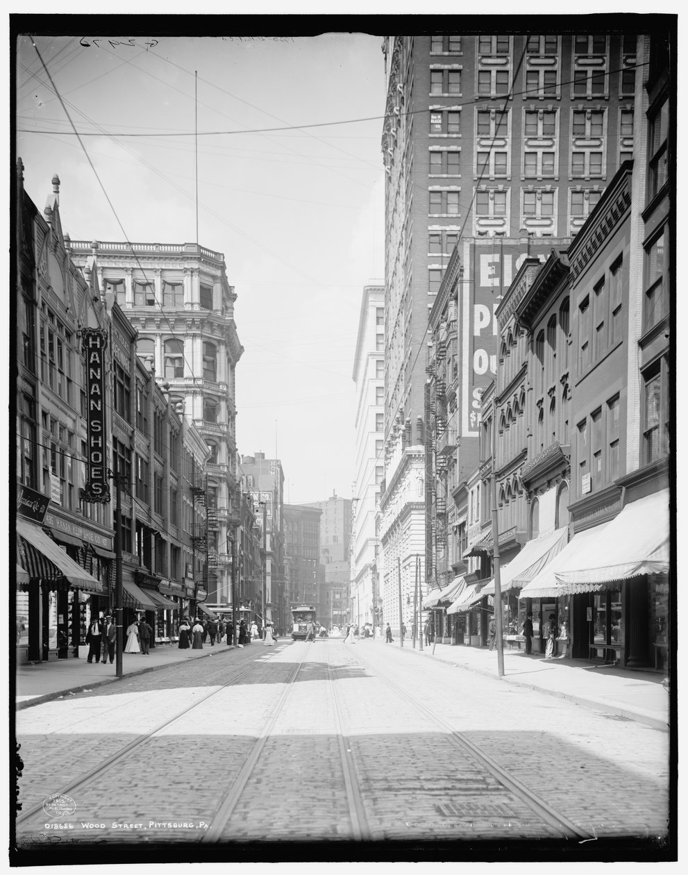 Wood Street, Pittsburgh, Egyesült Államok alkotó: Detroit Publishing Co.