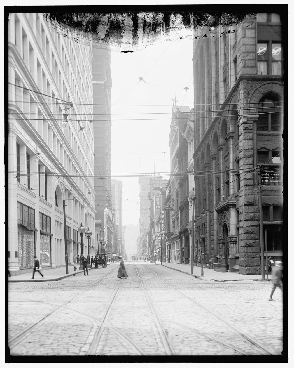Wood Street, Pittsburgh, Egyesült Államok alkotó: Detroit Publishing Co.