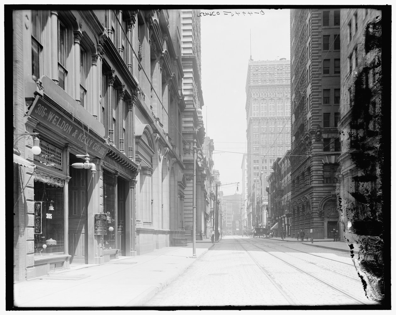 Wood Street, keletre néz, Pittsburgh, Pa. alkotó: Detroit Publishing Co.