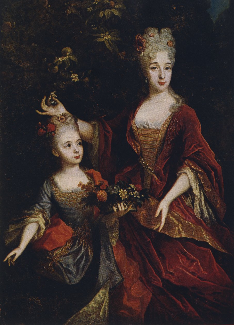Anya és lánya Nicolas de Largiliere (1656-1746) után alkotó: Devambez