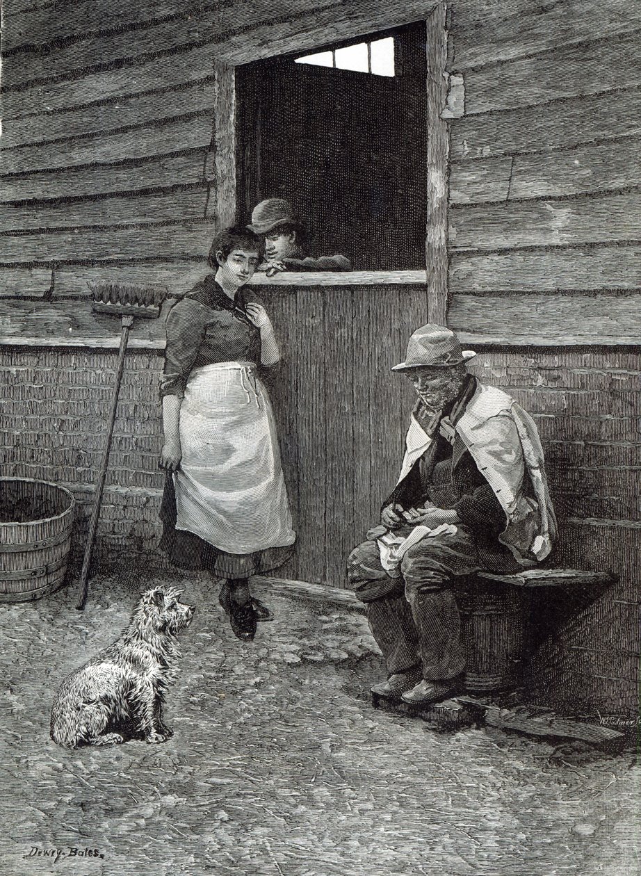 Várakozás, a Szabadidő órából, 1888 alkotó: Dewey Bates