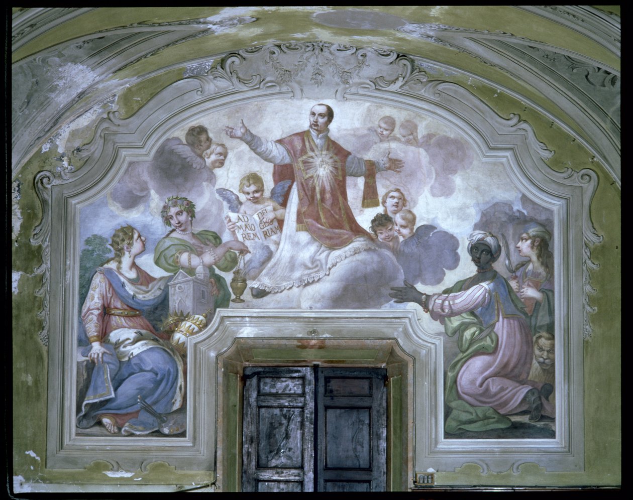 Loyolai Szent Ignác apoteózisa (1491-1556 körül) a refektóriumból alkotó: Diacinto Fabbroni