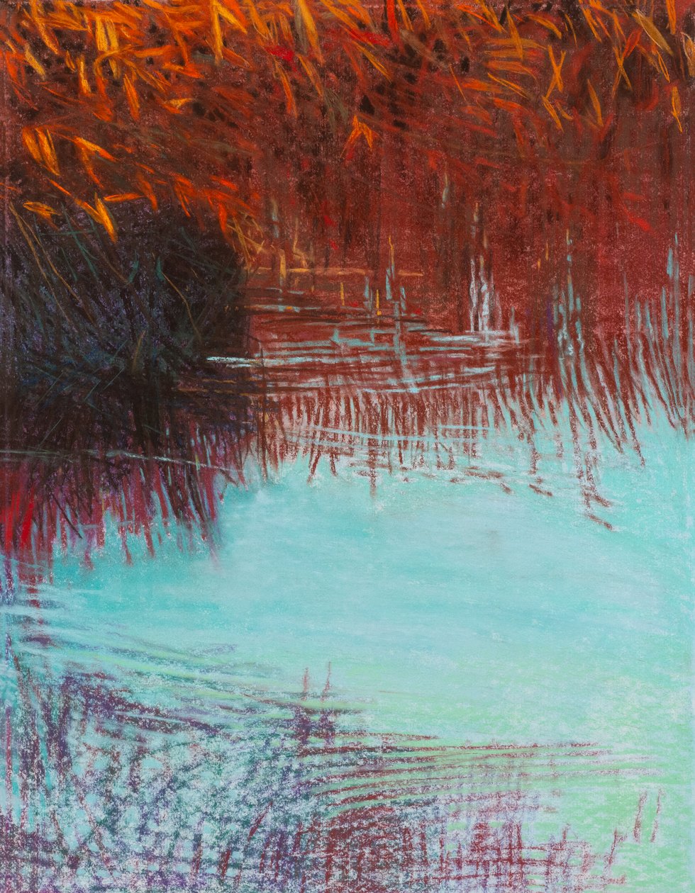 Red Willow 2b, 2021 (pasztell, papír) alkotó: Diana Jahns