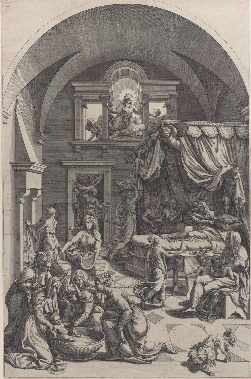 Keresztelő Szent János születése, 1555-88. alkotó: Diana Mantuana